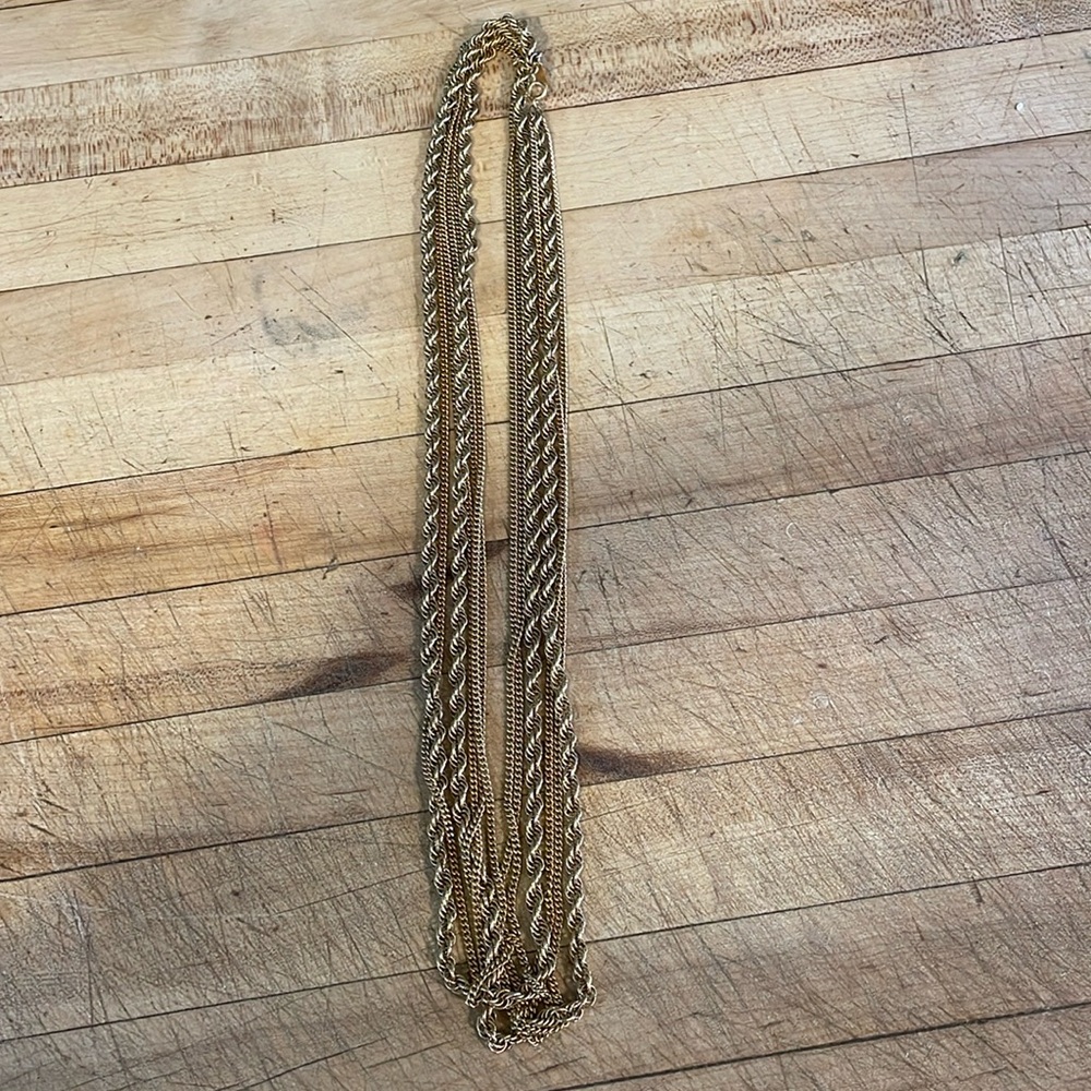Vintage Monet triple strand necklace